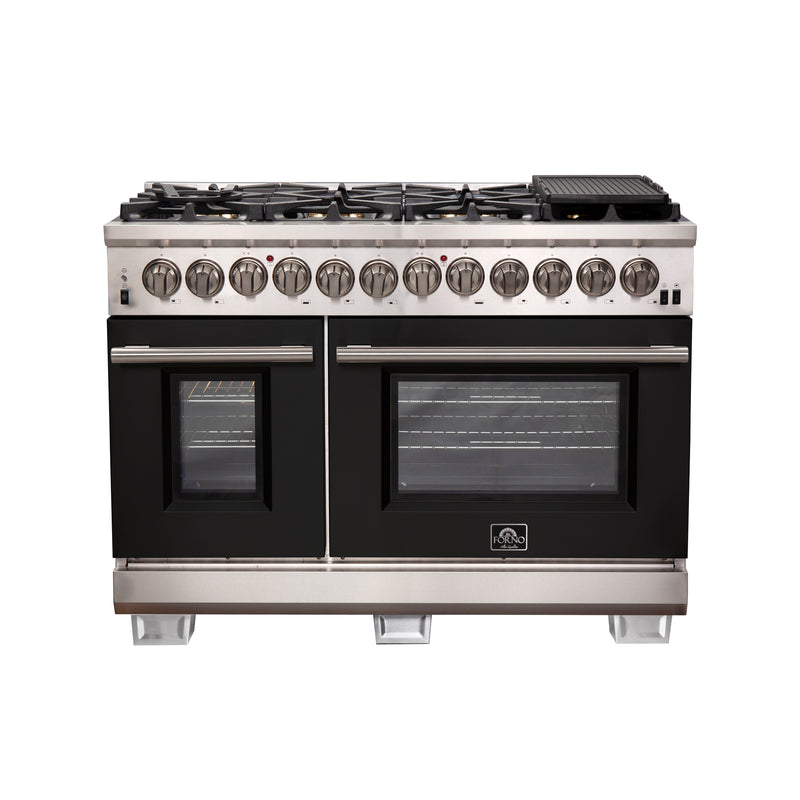 Load image into Gallery viewer, Forno Capriasca 48-Inch Freestanding Dual Fuel Range, 8 Burners, True Convection Oven