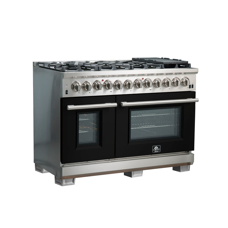 Load image into Gallery viewer, Forno Capriasca 48-Inch Freestanding Dual Fuel Range, 8 Burners, True Convection Oven