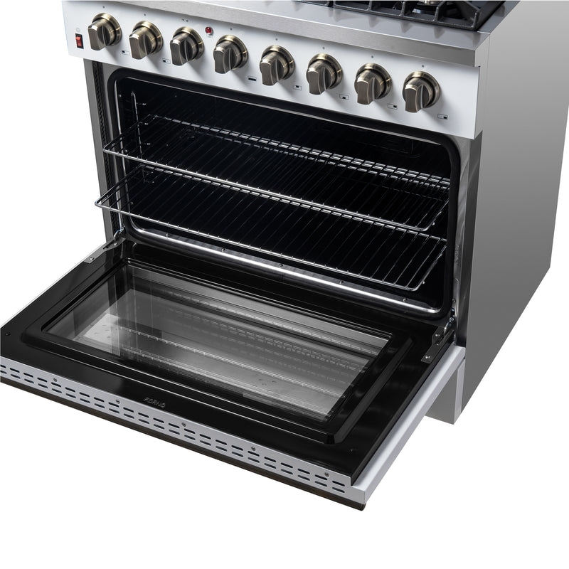 Load image into Gallery viewer, Forno Galiano 36" Freestanding Dual Fuel Range in White