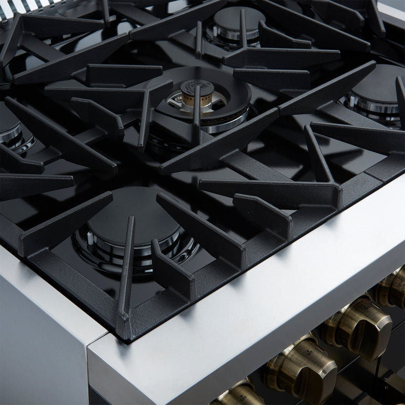 Load image into Gallery viewer, Forno Galiano 30-inch, Black Freestanding French Door Dual Fuel Range - FFSGS6356-30BLK