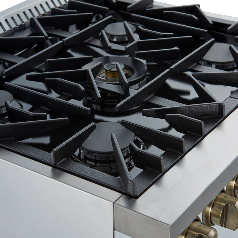 Load image into Gallery viewer, Forno Galiano 30-inch Freestanding French Door Dual Fuel Range White