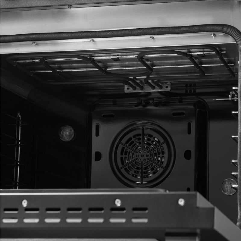 Load image into Gallery viewer, Forno Galiano 48-inch French Door Dual Fuel Range, Black & Antique Brass Design, 8 Sealed Burners - 107,000 BTU, Griddle, 6.58 cu.ft. Double Ovens