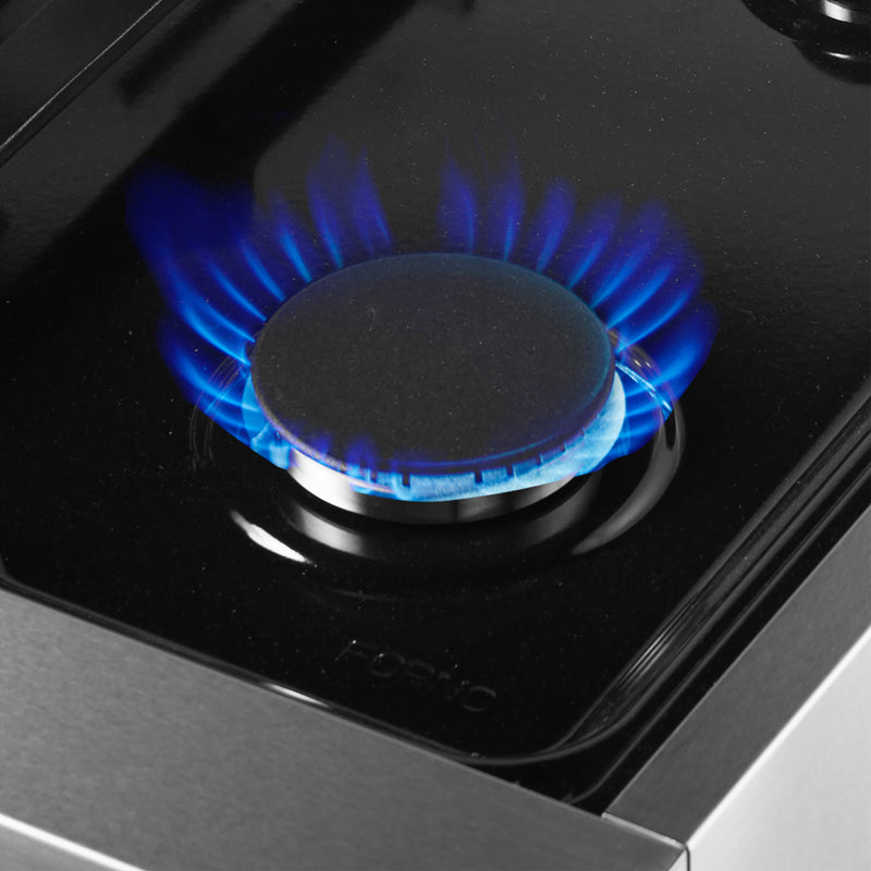 Load image into Gallery viewer, Forno Marco 30-Inch Dual Fuel Range, Stainless Steel, 4 Burners, 37,000 BTU, True Convection Oven, Energy Efficient