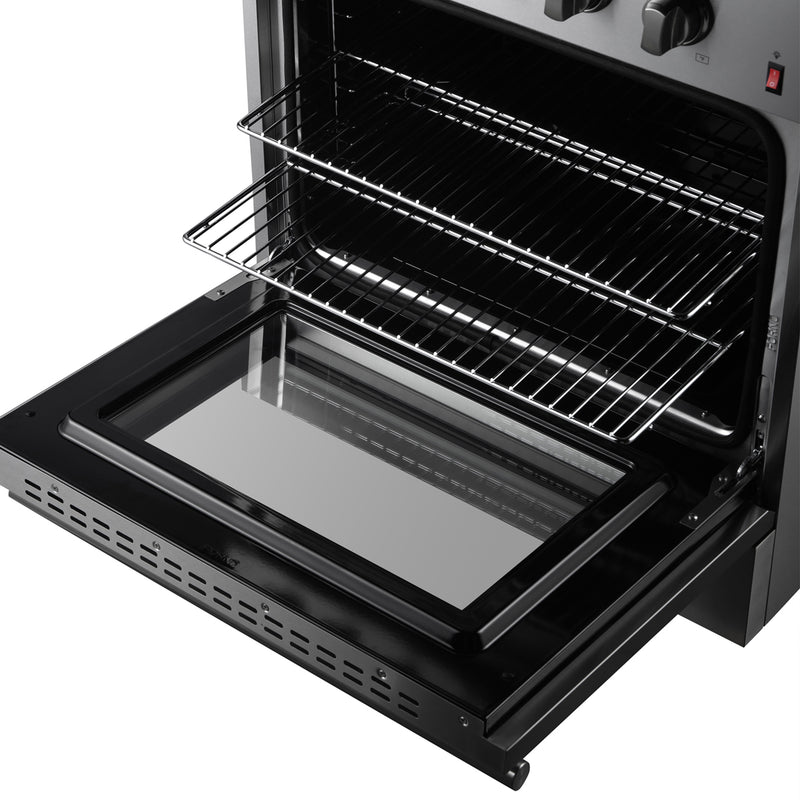 Load image into Gallery viewer, Forno Marco 30-Inch Dual Fuel Range, Stainless Steel, 4 Burners, 37,000 BTU, True Convection Oven, Energy Efficient