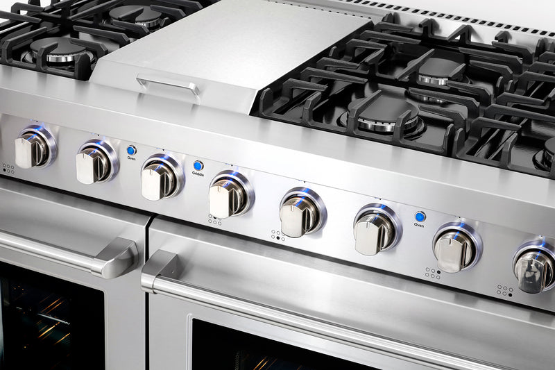 Load image into Gallery viewer, Cosmo 48 inch, Stainless Steel Double Oven Commercial Gas Range - COS-EPGR486G
