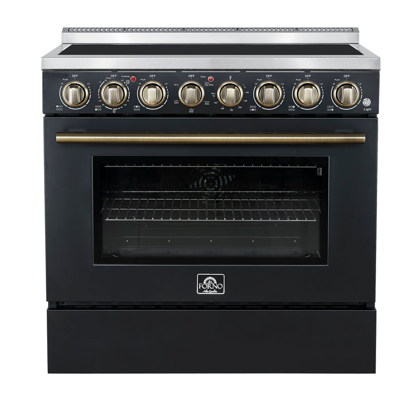 Load image into Gallery viewer, Forno Paolo 36 Inch, Black Freestanding Electric Range - FFSEL6011-36BLK