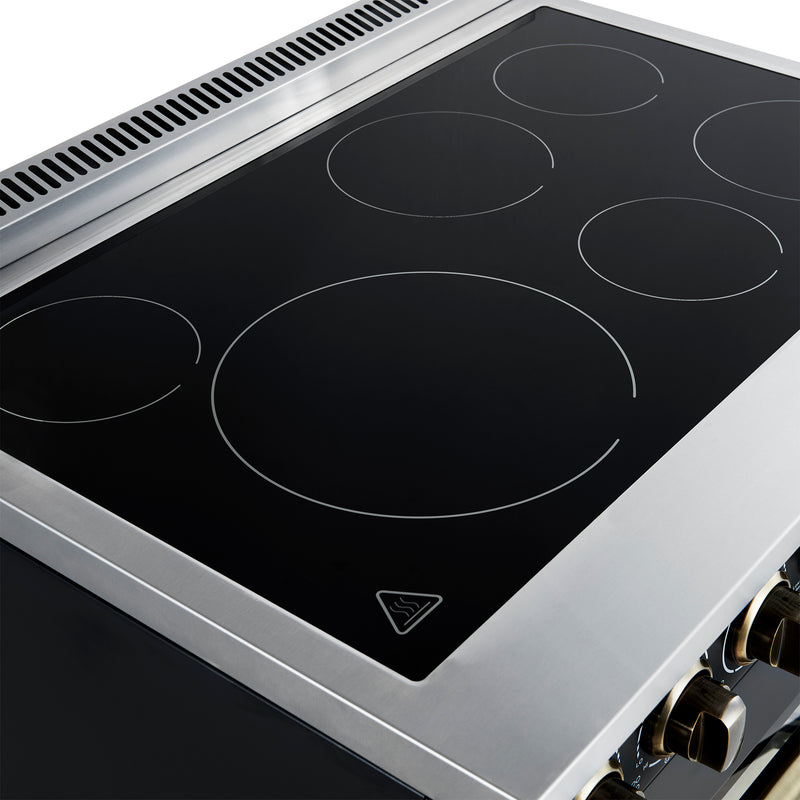 Load image into Gallery viewer, Forno Paolo 36 Inch, Black Freestanding Electric Range - FFSEL6011-36BLK