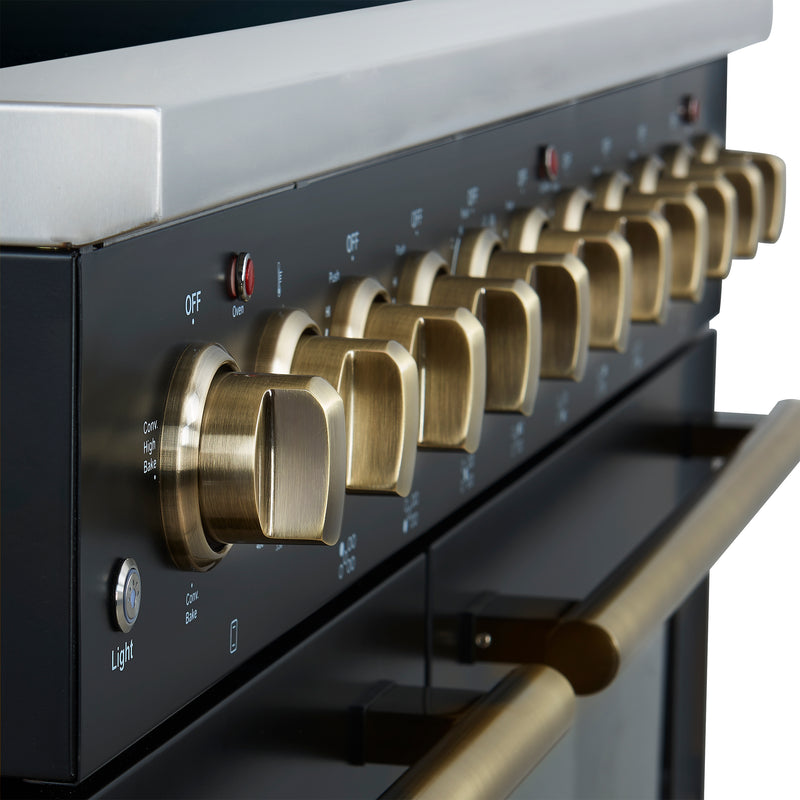 Load image into Gallery viewer, Forno Paolo-48 Inch, Black Freestanding Electric Range - FFSEL6011-48BLK