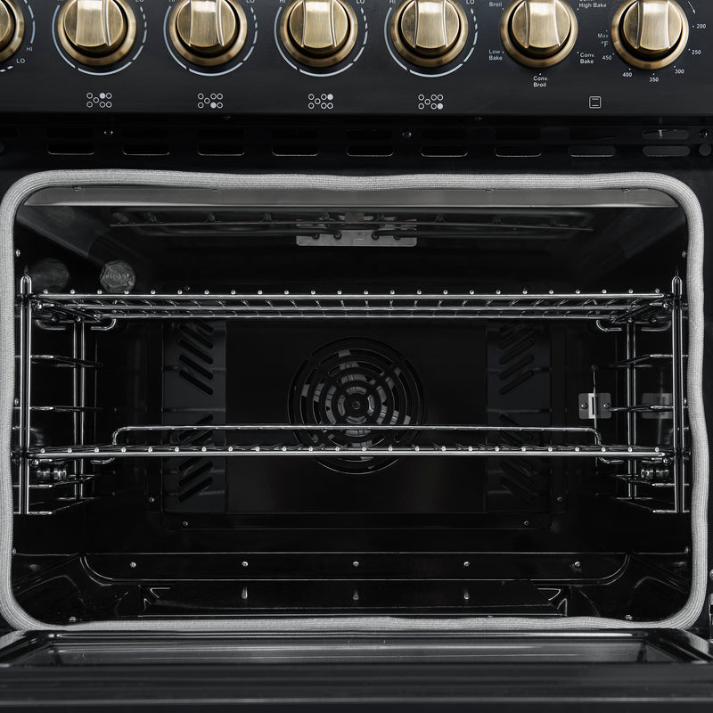 Load image into Gallery viewer, Forno Paolo-48 Inch, Black Freestanding Electric Range - FFSEL6011-48BLK