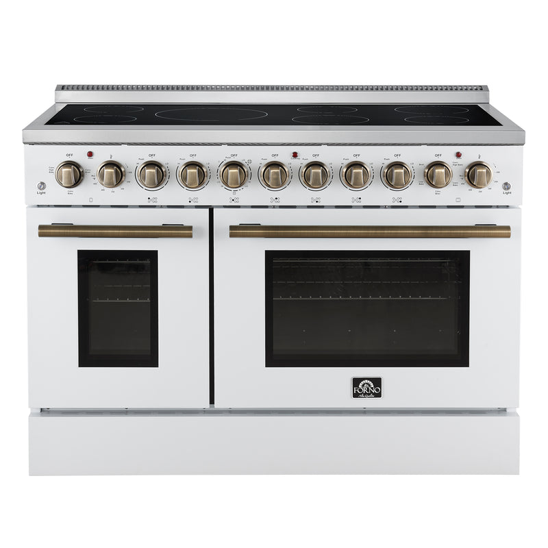 Load image into Gallery viewer, Forno Paolo 48 Inch, White Freestanding Electric Range - FFSEL6011-48WHT