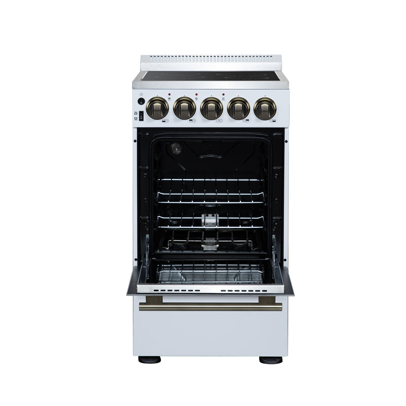 Load image into Gallery viewer, Forno Pallerano 20 Inch, White Freestanding Electric Range - FFSEL6052-20WHT