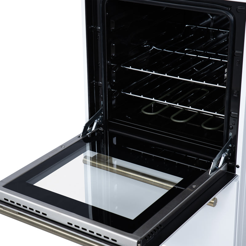 Load image into Gallery viewer, Forno Pallerano 20 Inch, White Freestanding Electric Range - FFSEL6052-20WHT