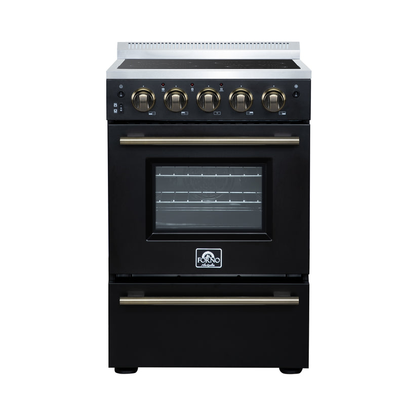 Load image into Gallery viewer, Forno Loiano 24 Inch, Black Freestanding Electric Range - FFSEL6069-24BLK