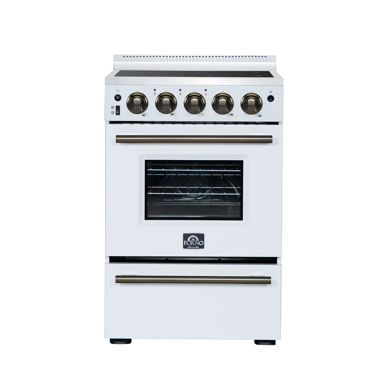 Load image into Gallery viewer, Forno Loiano 24 Inch, White Freestanding Electric Range - FFSEL6069-24WHT