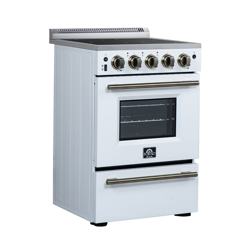 Load image into Gallery viewer, Forno Loiano 24 Inch, White Freestanding Electric Range - FFSEL6069-24WHT