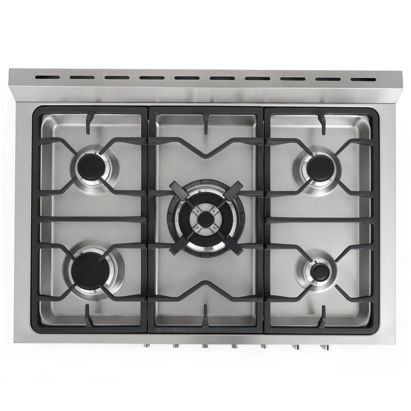 Load image into Gallery viewer, Cosmo Commercial-Style 36 inch, Stainless Steel Dual Fuel Range Convection Oven - F965NF
