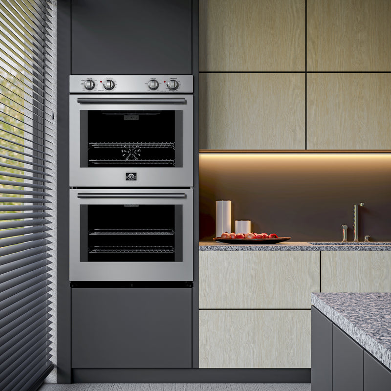 Load image into Gallery viewer, Forno Vomero 30-Inch, Stainless Steel Double Wall Oven - FBOEL1324-30