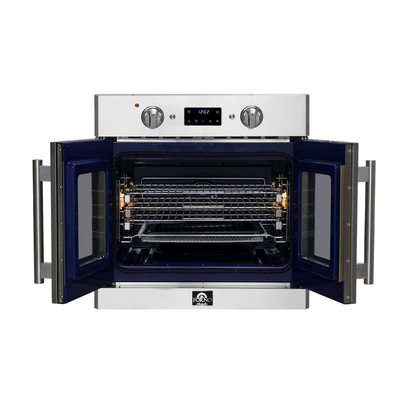 Load image into Gallery viewer, Forno Gallico 30-Inch Electric French Door Wall Oven, Stainless Steel, True Convection, Air Fry, Self-Cleaning