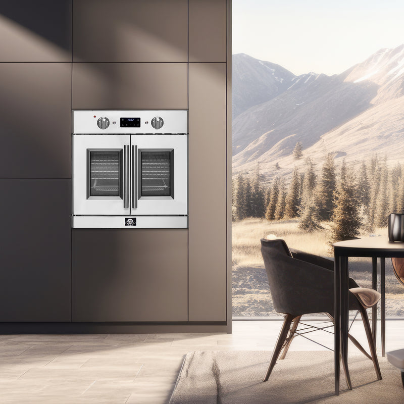 Load image into Gallery viewer, Forno Gallico 30-Inch Electric French Door Wall Oven, Stainless Steel, True Convection, Air Fry, Self-Cleaning