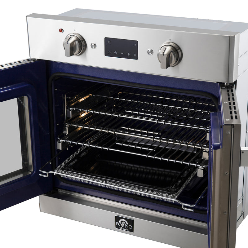 Load image into Gallery viewer, Forno Gallico 30-Inch Electric French Door Wall Oven, Stainless Steel, True Convection, Air Fry, Self-Cleaning