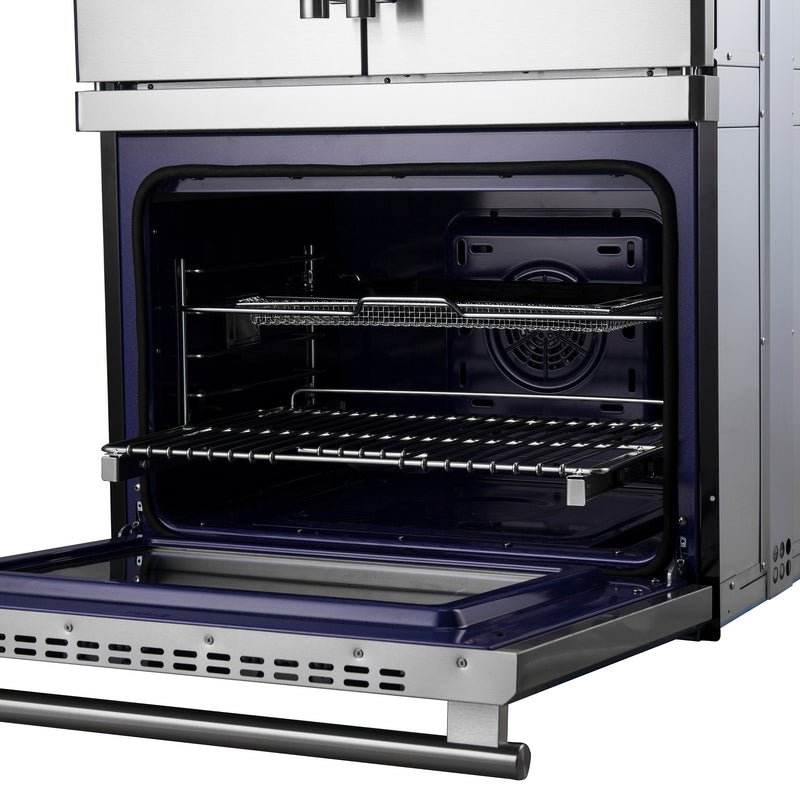 Load image into Gallery viewer, Forno Gallico 30-Inch Electric French Door Double Oven, Stainless Steel, Convection Cooking, Touch Control Panel, Self-Cleaning Function
