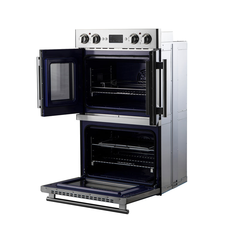 Load image into Gallery viewer, Forno Gallico 30-Inch Electric French Door Double Oven, Stainless Steel, Convection Cooking, Touch Control Panel, Self-Cleaning Function