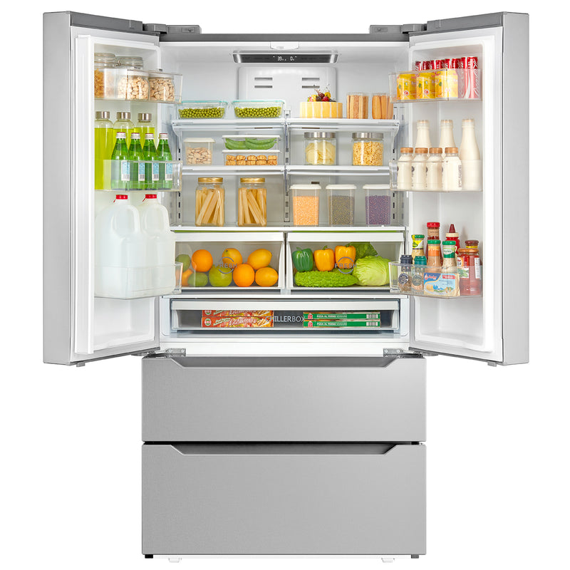 Load image into Gallery viewer, Cosmo 35 inch, Stainless Steel French Door Refrigerator - COS-FDR225RHSS