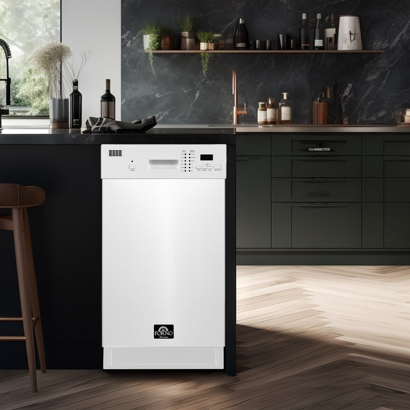 Load image into Gallery viewer, Forno Polo 18-Inch, White Built-In White Dishwasher - FDWBI8041-18WHT