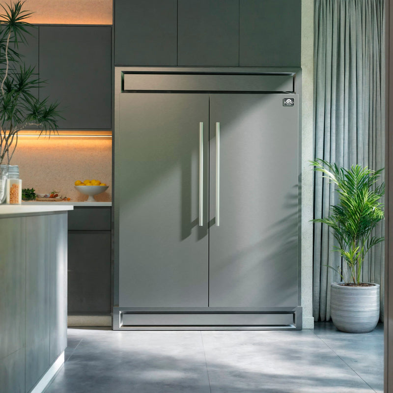 Load image into Gallery viewer, Forno Maderno 2-28-Inch Wide, Stainless Steel Convertible Refrigerator/Freezer - FFFFD1722-60S