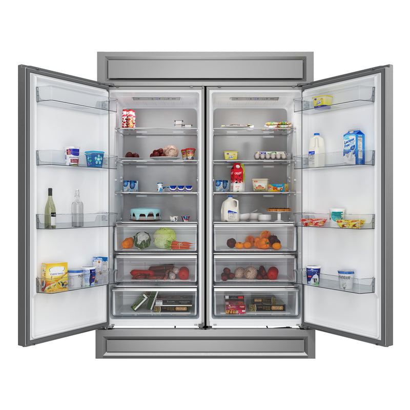 Load image into Gallery viewer, Forno Maderno 2-28-Inch Wide, Stainless Steel Convertible Refrigerator/Freezer - FFFFD1722-60S