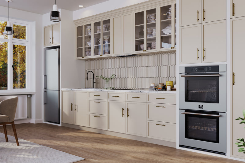 Load image into Gallery viewer, Forno Villarosa 30-Inch, Stainless Steel Built-In Double Wall Oven - FBOEL1365-30