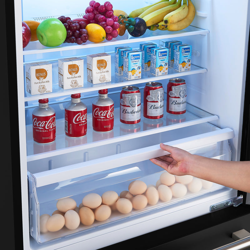 Load image into Gallery viewer, Forno Milano Espresso 31-Inch Bottom Freezer Refrigerator, Black, 17.2 cu.ft Capacity, Energy Efficient