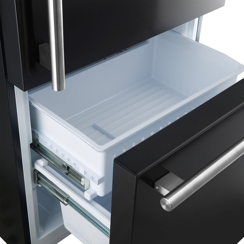 Load image into Gallery viewer, Forno Milano Espresso 31-Inch, Black Bottom Freezer Refrigerator - FFFFD1785-31BLK