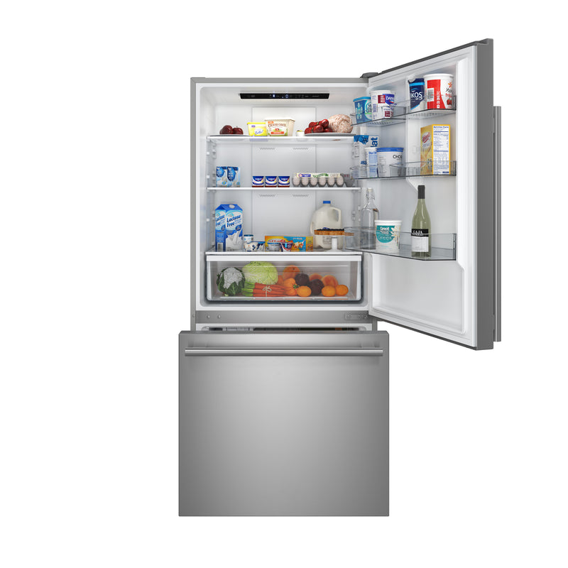 Load image into Gallery viewer, Forno Milano Espresso 31-Inch Bottom Freezer Refrigerator, Stainless Steel, 17.2 cu.ft Capacity, Right Swing Door, Energy Efficient