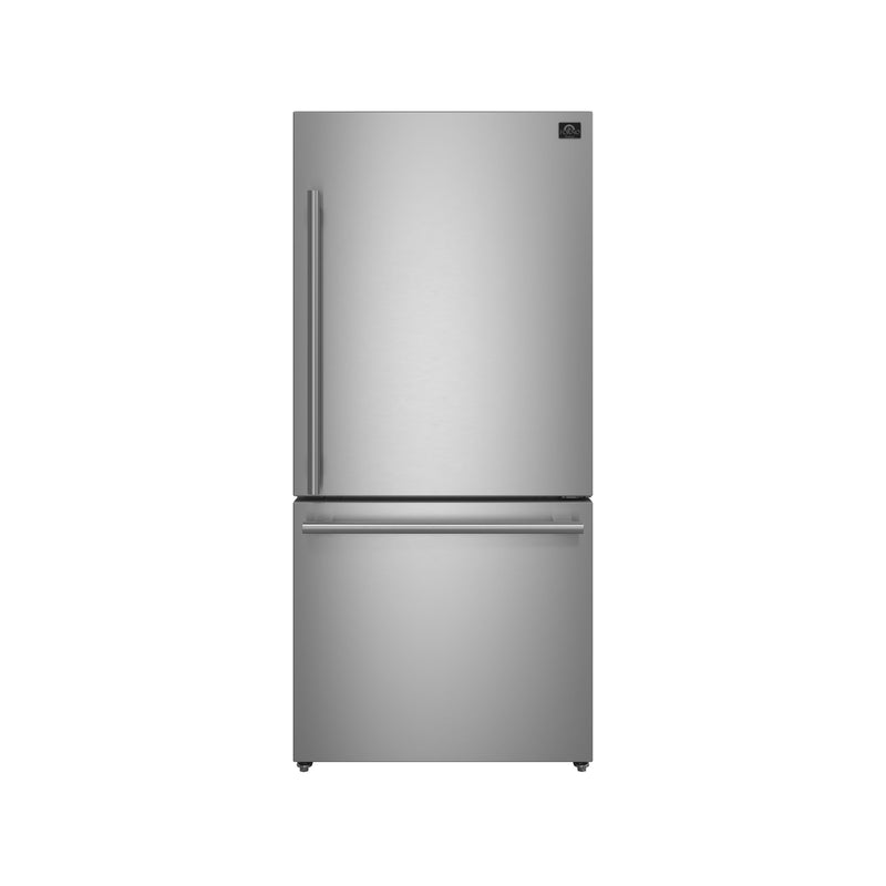 Load image into Gallery viewer, Forno Milano Espresso 31-Inch, Stainless Steel Bottom Freezer Refrigerator, Right Swing Door - FFFFD1785-31S