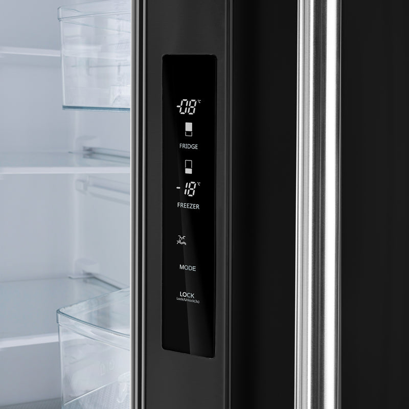 Load image into Gallery viewer, Forno Gallipoli Espresso 30-Inch, Black French Door Refrigerator with Bottom Freezer and Ice Maker - FFFFD1974-31BLK