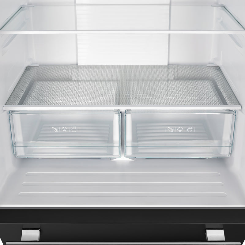 Load image into Gallery viewer, Forno Gallipoli Espresso 30-Inch, Black French Door Refrigerator with Bottom Freezer and Ice Maker - FFFFD1974-31BLK