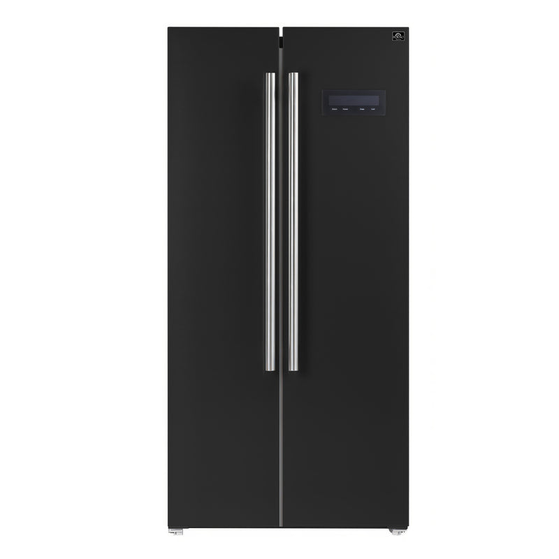 Load image into Gallery viewer, Forno Salerno Espresso 33-Inch, Black Side-by-Side Refrigerator - FFRBI1805-33BLK