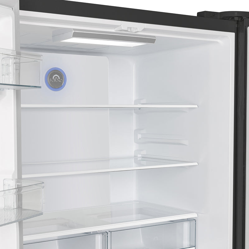 Load image into Gallery viewer, Forno Moena Espresso 36-Inch Black French Door Refrigerator, 19.2 Cu. Ft., Frost-Free, Automatic Ice Maker, ENERGY STAR Certified