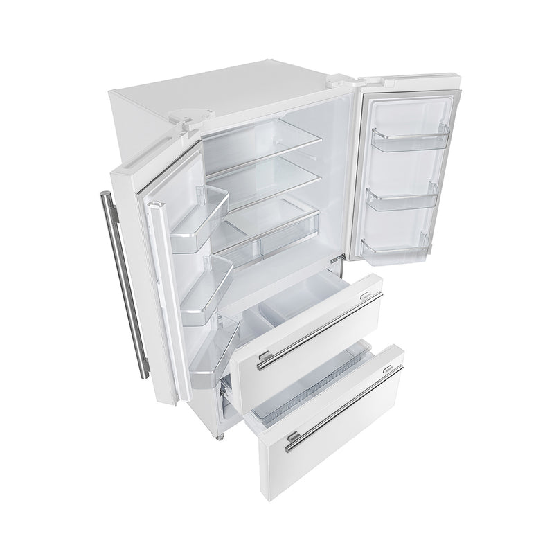 Load image into Gallery viewer, Forno Moena Espresso 36-Inch, White French Door Refrigerator - FFRBI1820-36WHT