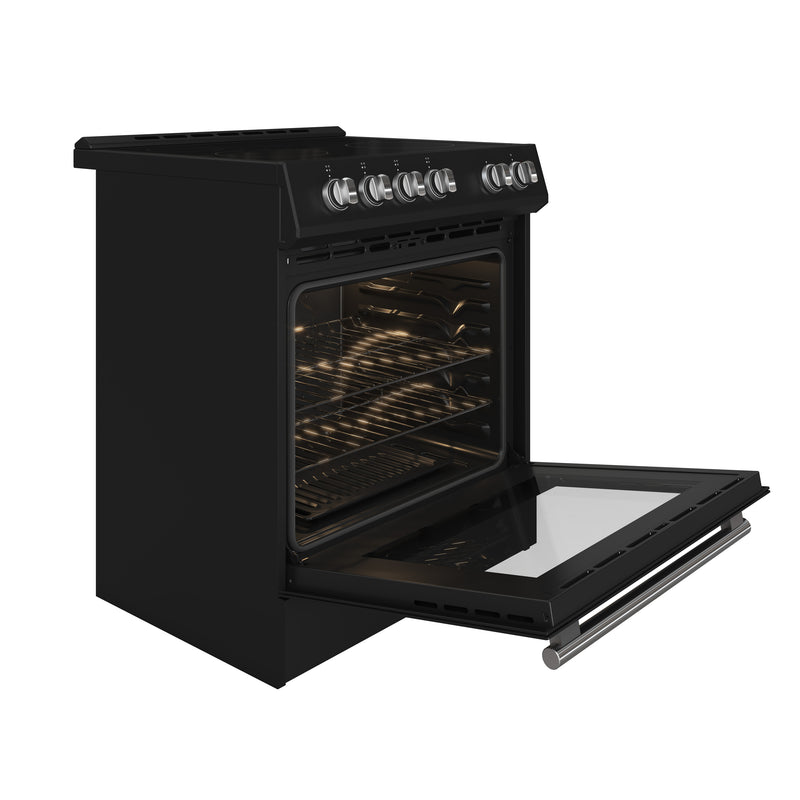 Load image into Gallery viewer, Forno Leonardo Espresso 30-Inch Black Electric Range, True Convection, Energy Efficient