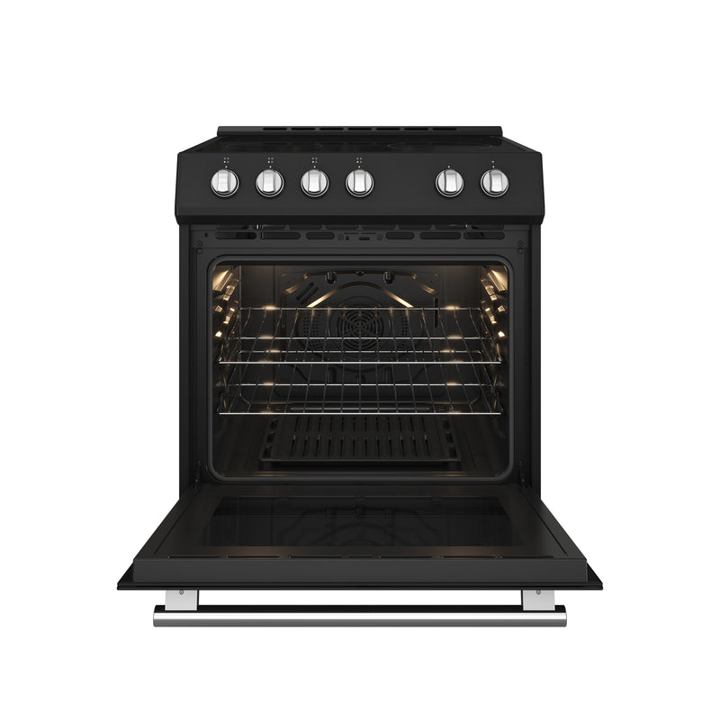 Load image into Gallery viewer, Forno Leonardo Espresso 30-Inch Black Electric Range, True Convection, Energy Efficient