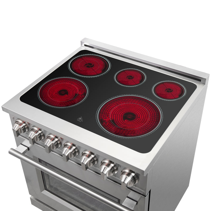Load image into Gallery viewer, Forno Massimo 30-Inch, Stainless Steel Freestanding Electric Range - FFSEL6020-30