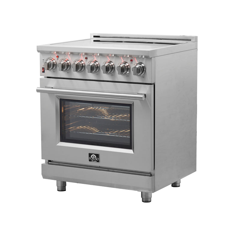 Load image into Gallery viewer, Forno Massimo 30-Inch, Stainless Steel Freestanding Electric Range - FFSEL6020-30