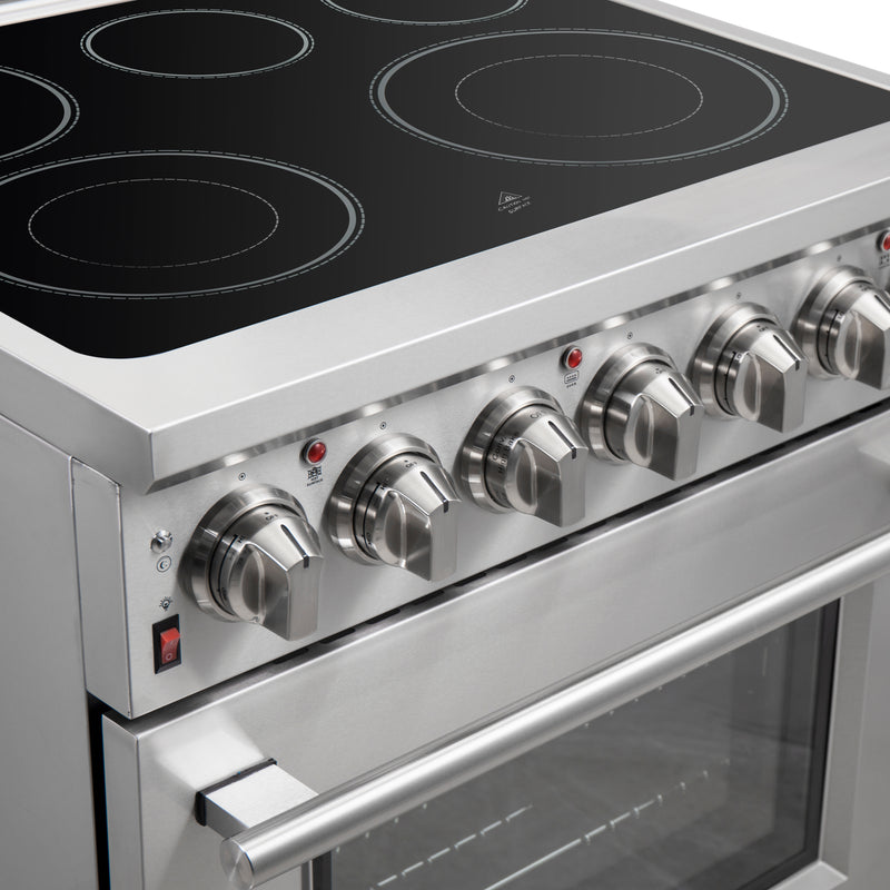 Load image into Gallery viewer, Forno Massimo 30-Inch, Stainless Steel Freestanding Electric Range - FFSEL6020-30