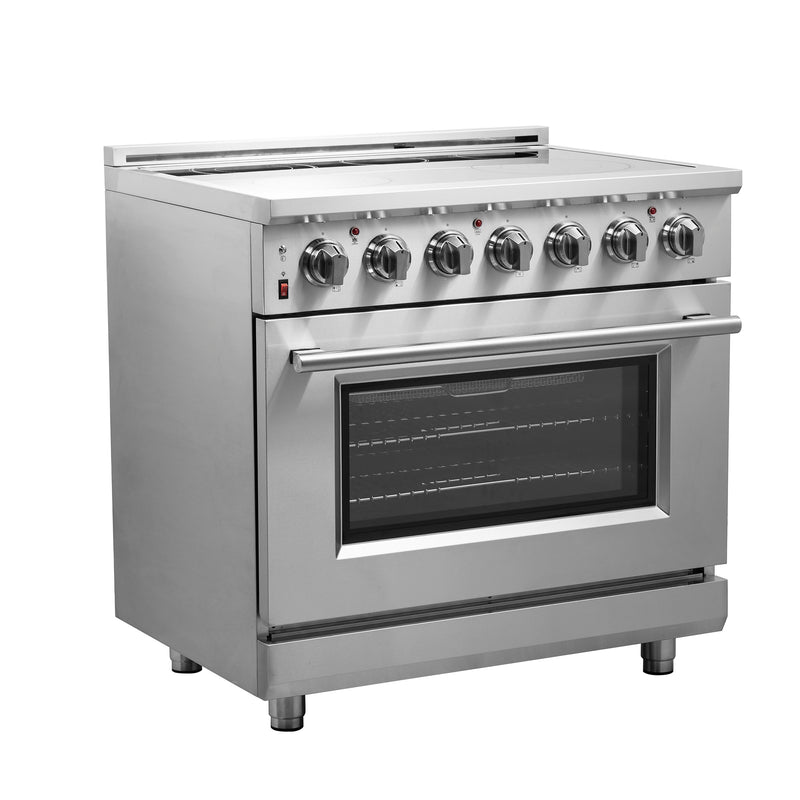Load image into Gallery viewer, Forno Massimo 36-Inch, Stainless Steel Freestanding Chef Door Electric Range - FFSEL6020-36