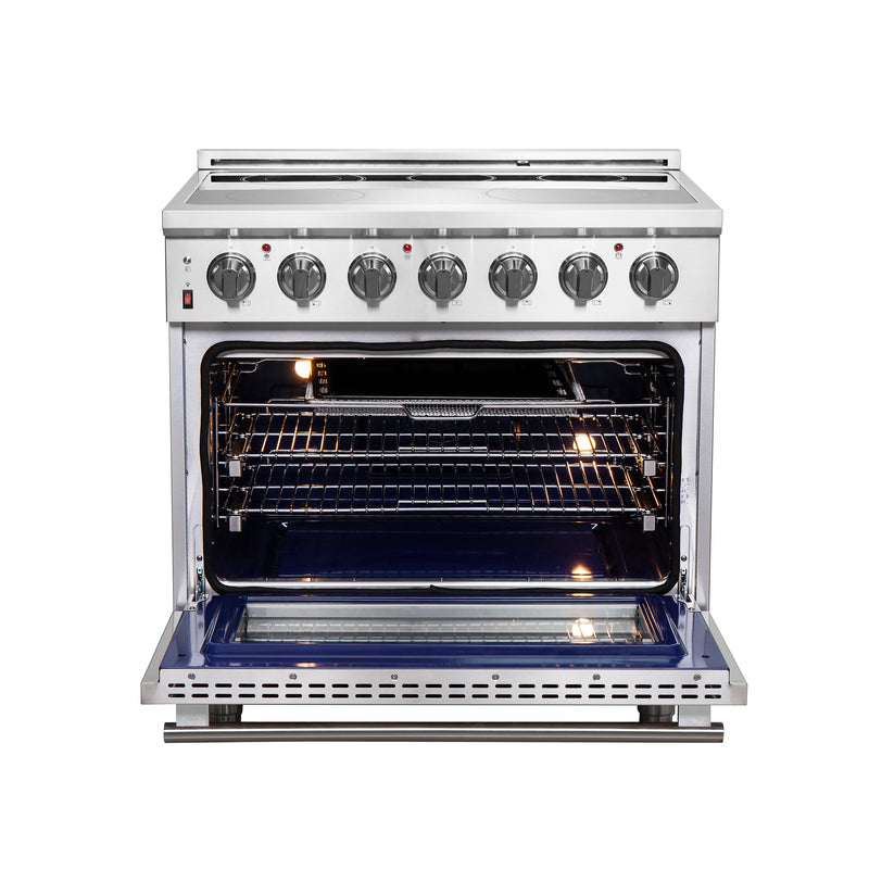 Load image into Gallery viewer, Forno Massimo 36-Inch, Stainless Steel Freestanding Chef Door Electric Range - FFSEL6020-36