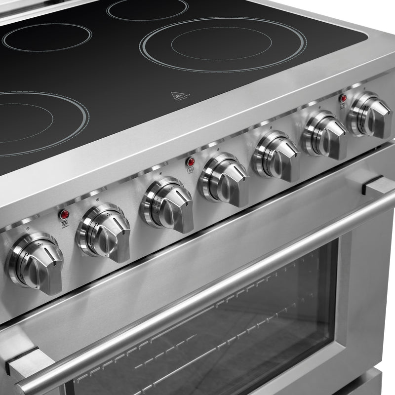 Load image into Gallery viewer, Forno Massimo 36-Inch, Stainless Steel Freestanding Chef Door Electric Range - FFSEL6020-36