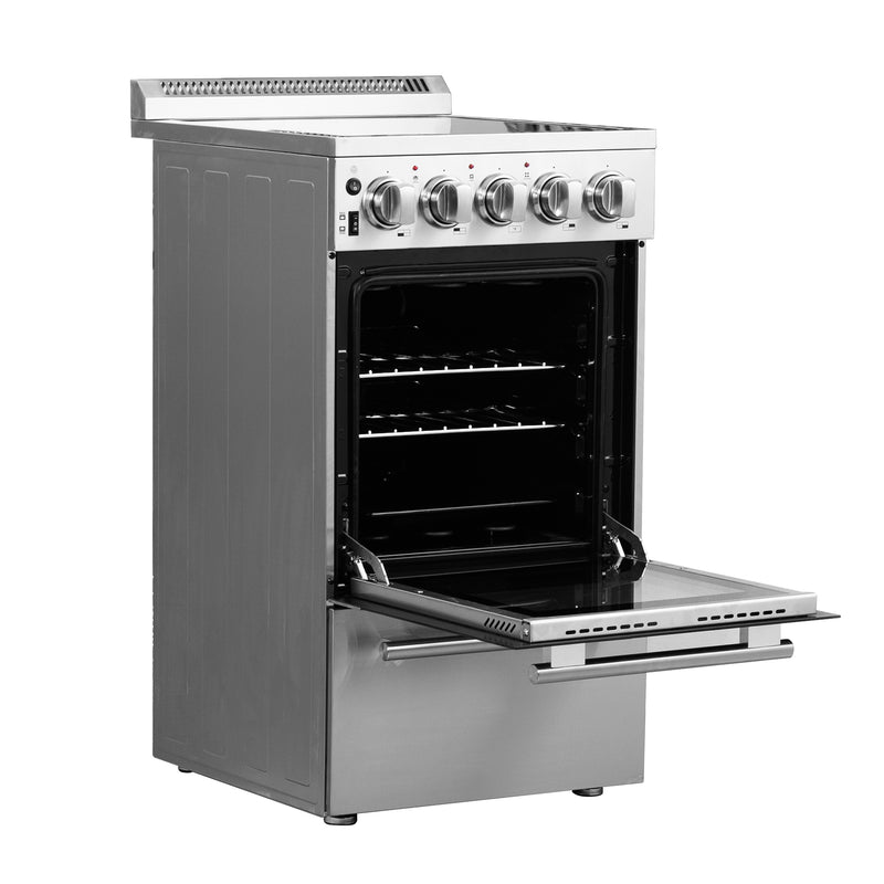 Load image into Gallery viewer, Forno Pallerano 20 Inch, Stainless Steel Freestanding Electric Range, Compact Design - FFSEL6052-20