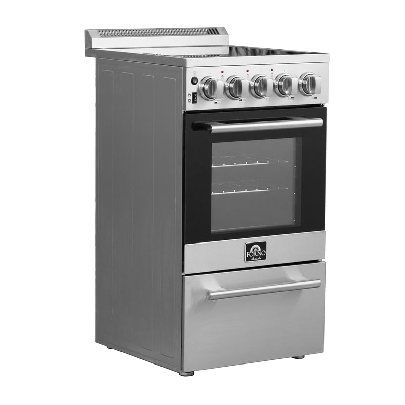 Load image into Gallery viewer, Forno Pallerano 20 Inch, Stainless Steel Freestanding Electric Range, Compact Design - FFSEL6052-20